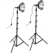 Impact Tungsten Two-floodlight Kit With Stands