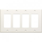 Rdl Cp-4 Quadruple Cover Plate - White