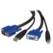 Startech 6' 2-in-1 Usb Kvm Cable, Black