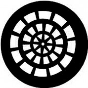 Rosco Steel Gobo #7758 - Rose Window Size A