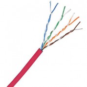 Cat6 550 Mhz Shielded Lan Cable 1000' - Red