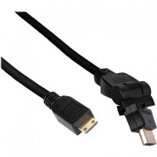 Pearstone Mini-hdmi To Hdmi Cable 1.5' Swiveling