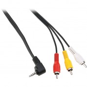 Pearstone Mini Av To Rca Cable - 1.5 Ft