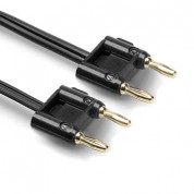 Hosa Dual Banana Male To Male Speaker Cable, 3'