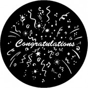 Rosco Steel Gobo #7984 - Congratulations Size B