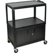 Luxor Avj42xlc Extra Large Adjustable Av Cart