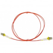 Ntw Net-lock Lc/lc Om2 Fiber Patch Cable 6.6' Orange