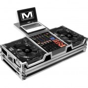 Marathon Case For Cd Players And Mixer With Laptop Shelf