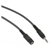 Pearstone 3.5mm Stereo Extension Cable 1.5' Black