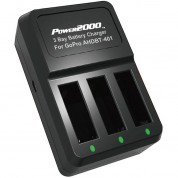 Power2000 3-bay Charger For Gopro Hero4 Batteries