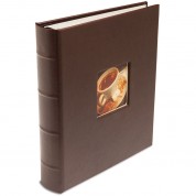 C-series Leather Presentation Album With Window - Mocha