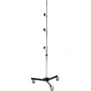 Impact Folding Wheeled Base Stand - 11' Black/chrome