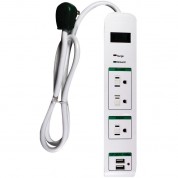 Gogreen 3-outlet Surge Protector With Usb Ports