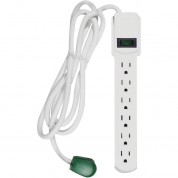 Gogreen 6-outlet Surge Protector 6' - White