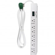 Gogreen 7-outlet Surge Protector - 6' White