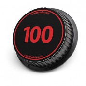 Lenzbuddy 100mm Rear Lens Cap - Black & Red