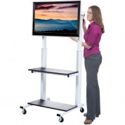 Luxor Clcd Adjustable Flat Panel Tv Cart