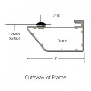 Da-lite 24768v Cinema Contour Fixed Frame Screen 87x139