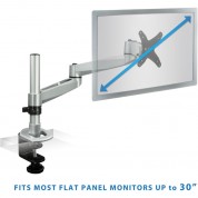 Articulating Dual Arm Computer Monitor Desk Mount