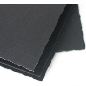 Classic Black Folder With Gold Foil Window Border