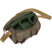 Billingham Hadley Shoulder Bag Small Sage Chocolate Leather