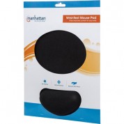 Manhattan Wrist-rest Mouse Pad Black