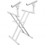 Odyssey Heavy-duty Double-tier Folding X-stand White