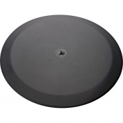 K&m 26700 Flat Round Base Plate Structured Black