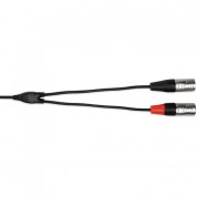 Hosa Stereo Breakout Cable 3.5mm To Dual Xlr Male 3'