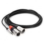 Hosa Pro Stereo Breakout Cable 3.5mm To Dual Xlr Male 15'