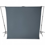 Gray Wrinkle Resistant Backdrop - 9x10' Westcott