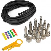 Pyle Pro Pedal Board Patch Cables Diy Kit (10-pieces)