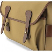 Billingham S4 Shoulder Bag Black Canvas Tan Leather