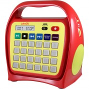 Hamiltonbuhl Juke24 Portable Digital Jukebox Cd Karaoke Red Yellow