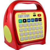 Hamiltonbuhl Juke24 Portable Digital Jukebox Cd Karaoke Red Yellow