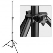 Heavy-duty Air-cushioned Light Stand Black 9.5'