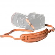 Leather Camera Neckstrap For Barber Shop - Moustache Design