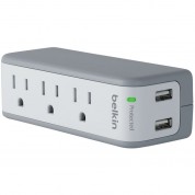 Belkin Surgeplus Mini Travel Surge Protector Usb-a