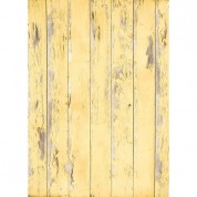 Westcott Distressed Wood Vinyl Backdrop 5x7 Light Yellow