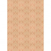 Westcott Leafy Damask 5x7 Art Canvas Backdrop Orange