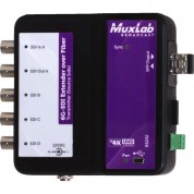 Muxlab 6g-sdi Extender Over Fiber Optic With Return Channel