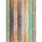 Westcott Rustic Wood Art Canvas Backdrop 5x7 Bold Peach