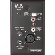 Whirlwind Mip3 Passive Wall Plate Audio Mixer Black