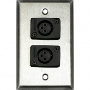 Whirlwind Wp1/2fw Wall Plate With Xlr Terminals