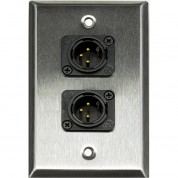 Whirlwind Wp1/2mns Wall Plate With Neutrik Xlr Terminals