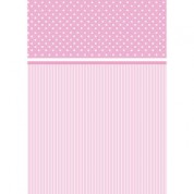 Westcott Dots-and-stripes Matte Vinyl Backdrop 5x7 Pink