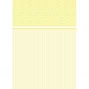 Westcott Dots-and-stripes Matte Vinyl Backdrop 5x7 Yellow