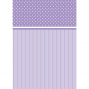 Westcott Dots-stripes Matte Vinyl Backdrop 5x7 Purple