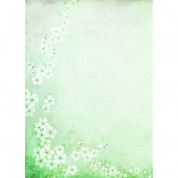 Westcott Floral Watercolor Vinyl Backdrop 5x7 Green