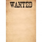 Westcott Wanted Poster Canvas Backdrop 5x7 Multi-color